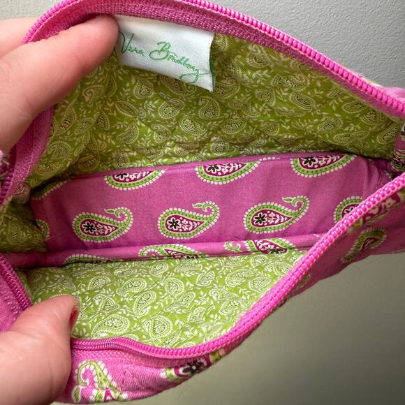 Vera Bradley Bermuda Pink Paisley Print Amy Crossbody Bag Purse - Picture 5 of 7